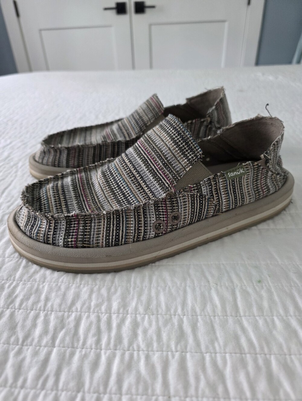 Sanuk Vagabond ST Funk Shoes Multicolor Mens 8 - Picture 4 of 15
